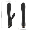 Vibrador rabbit silicona negro
