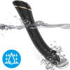 Vibrador cabeza plana silicona negro