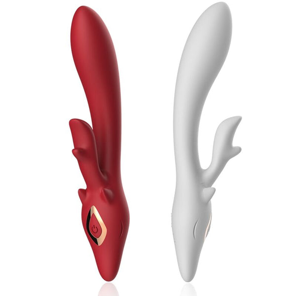 Elk vibrador rabbit curvo red
