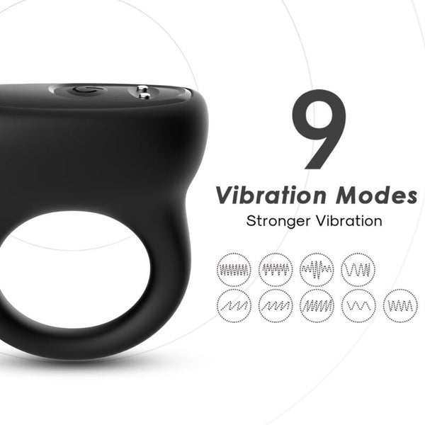 Anillo vibrador negro
