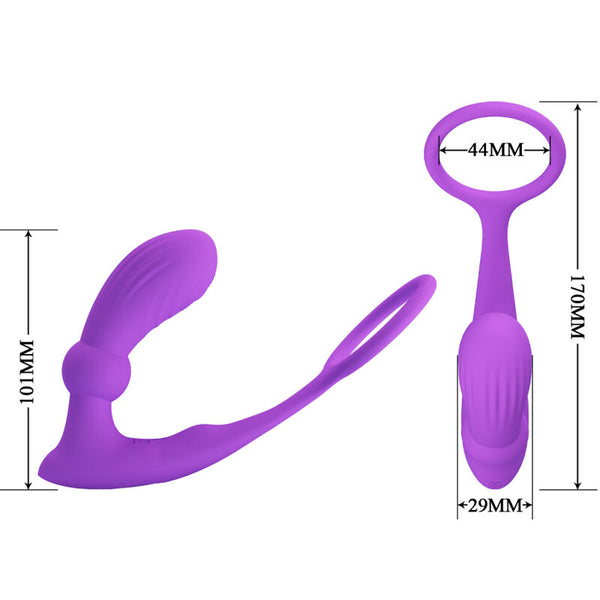 Warren anillo y vibrador anal violeta