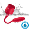 Succionador clítoris y vibrador rojo armony roseknigth
