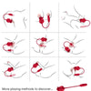 Vibrador rojo armony roselip estimulador clítoris con lengua 10 modos y