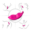 Vibrador para bragas Honeybee para Punto G con control remoto fucsia