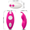 Vibrador para bragas Honeybee para Punto G con control remoto fucsia