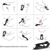Veyron anillo vibrador doble pinza control remoto negro