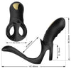 Joy jumper anillo vibrador parejas y plug anal control remoto negro