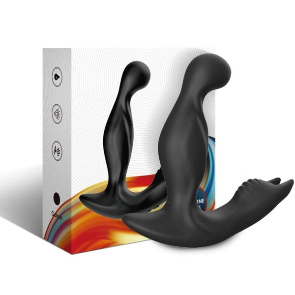 Bat king vibrador anal prostata rotador control remoto negro