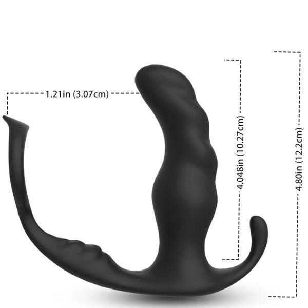 Knight vibrador anal prostata y anillo control remoto negro