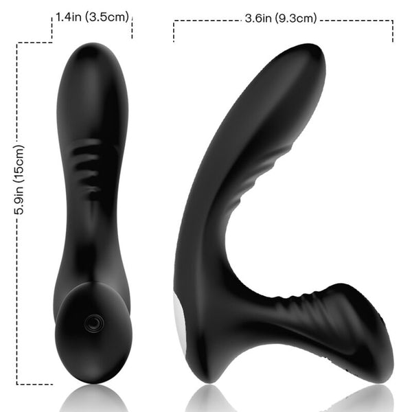 Storm vibrador anal prostata y plug control remoto negro