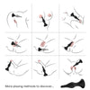 Vibrador y plug anal control remoto negro 2