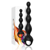 Vibrador dedal plug anal negro