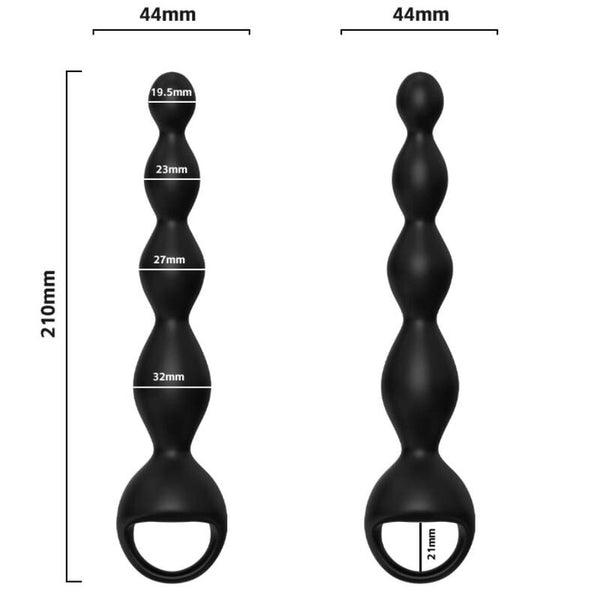 Vibrador dedal plug anal negro