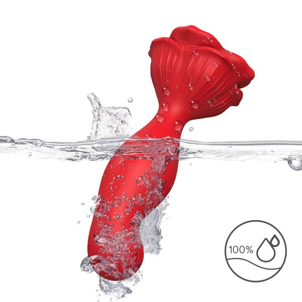 Rosa vibrador y plug anal control remoto rojo
