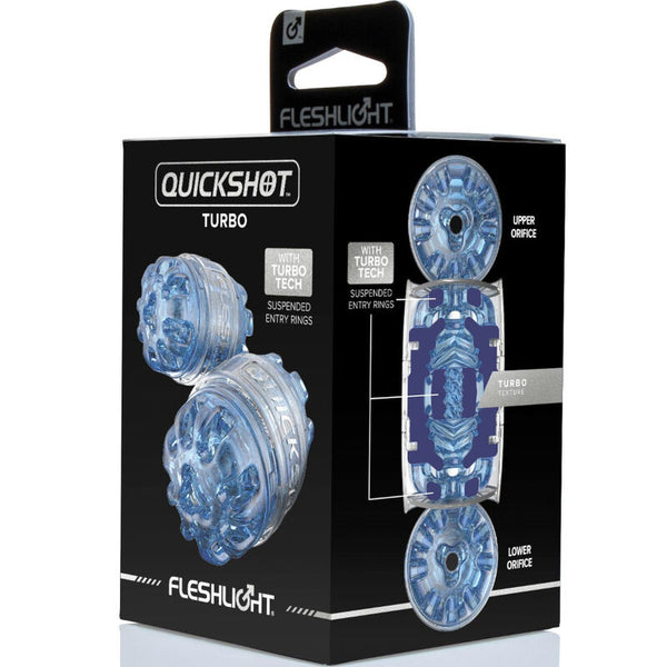 Fleshlight masturbador quickshot turbo blue ice