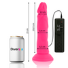 Diversia dildo realístico flexible con vibración rosa 23 cm o 4.3 cm