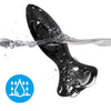 Vibrador y plug anal silicona negro