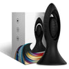 Vibrador y plug anal silicona negro