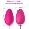Mandala huevo vibrador Punto G control remoto fucsia