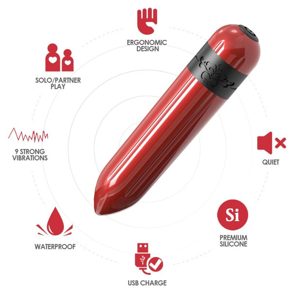 Rocket bala vibradora fucsia