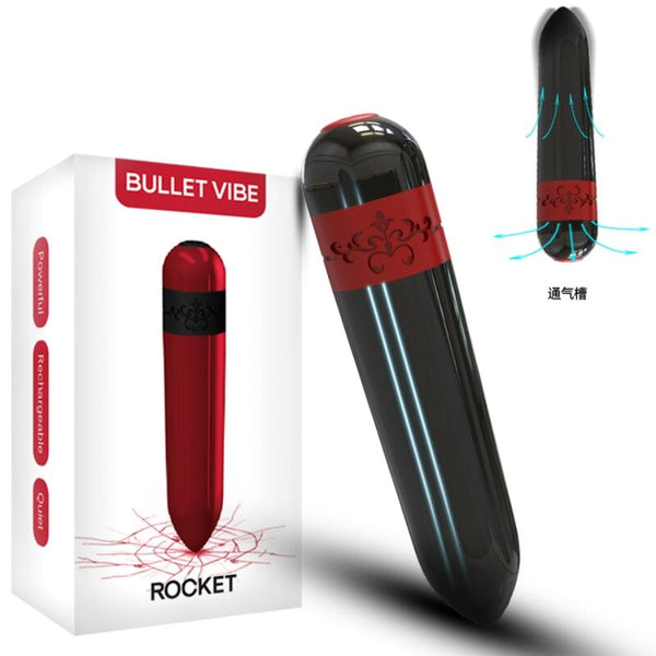 Rocket bala vibradora control remoto negro