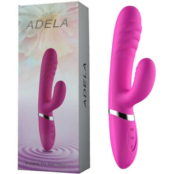 Adela vibrador y estimulador fucsia