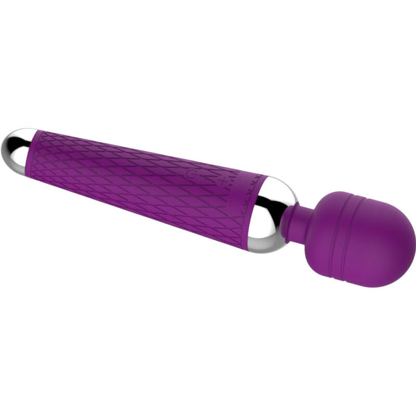 Masajeador y vibrador cabeza flexible violeta