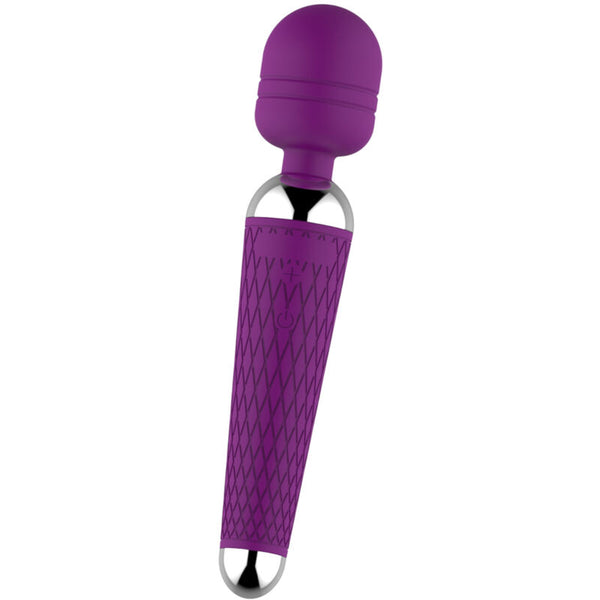 Masajeador y vibrador cabeza flexible violeta