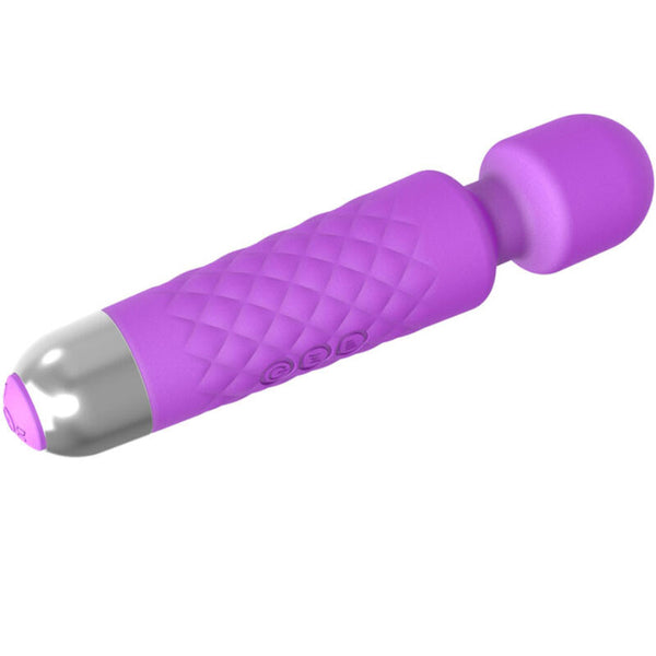 Mini masajeador y vibrador violeta
