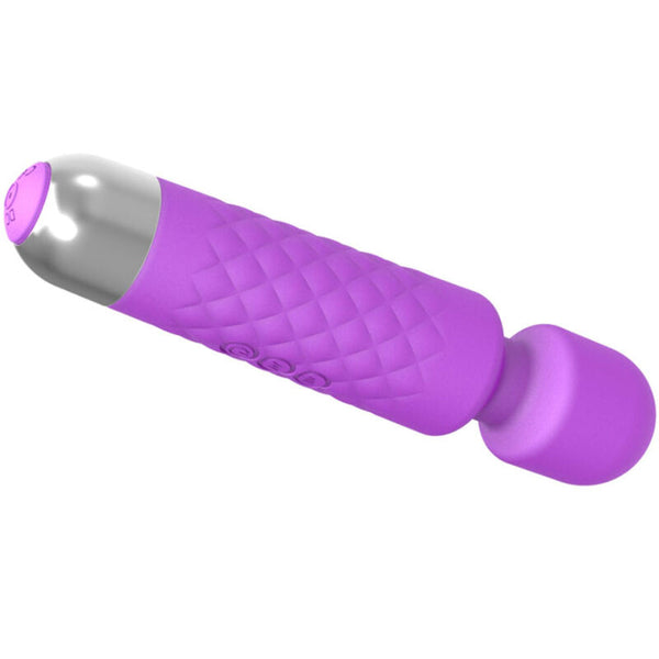Mini masajeador y vibrador violeta