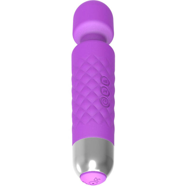 Mini masajeador y vibrador violeta