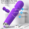 Masajeador y vibrador violeta