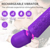 Masajeador y vibrador violeta