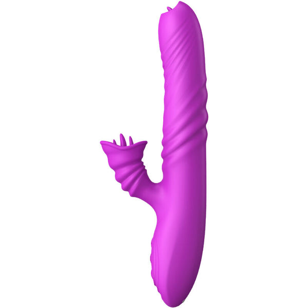 Angelia vibrador multifunción doble lengua efecto calor violeta