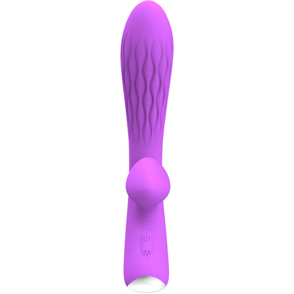 Chelsea vibrador y estimulador flexible violeta
