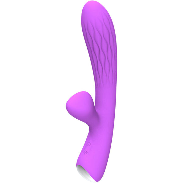 Chelsea vibrador y estimulador flexible violeta