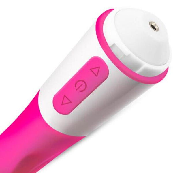 Happy vibrador y estimulador recargable fucsia