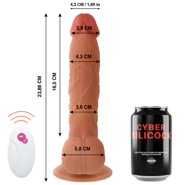 Cyber realístico control remoto master ben 23.88 cm o 4.3 cm