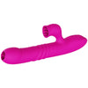 Fanny vibrador multifunción doble lengua efecto calor fucsia