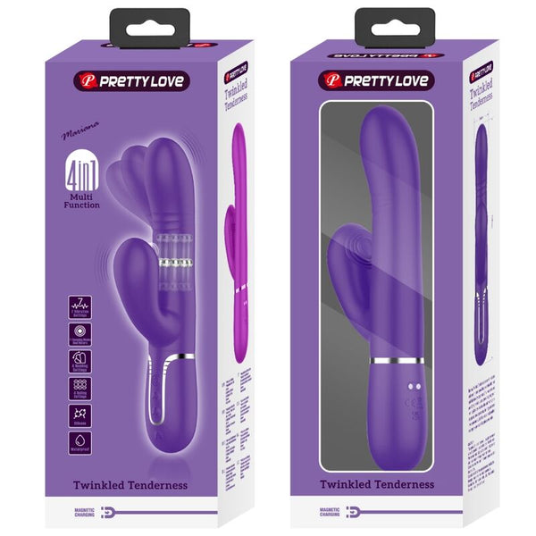 Vibrador Punto G multifunción morado
