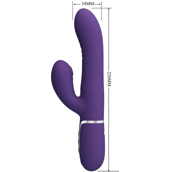 Vibrador Punto G multifunción morado