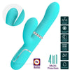 Vibrador Punto G multifunción verde agua