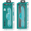 Vibrador rabbit con licking verde agua