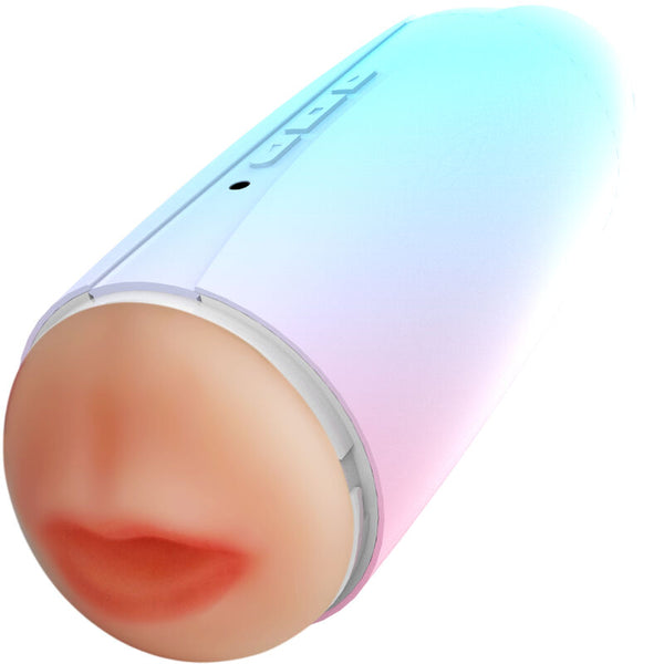 Masturbador vibrador doble vagina y boca rainbow