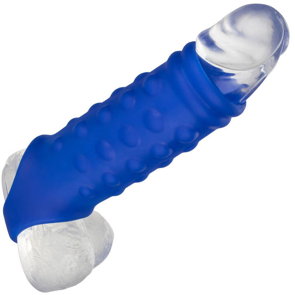 Calexotics admiral beaded funda pene silicona líquida azul