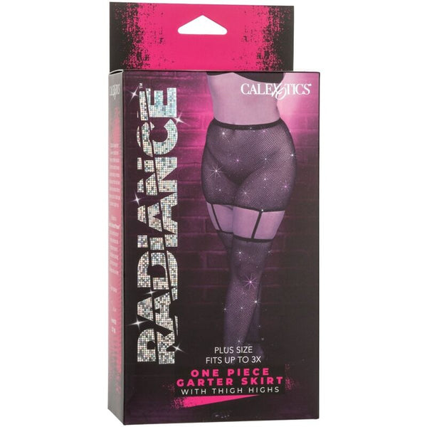 Calexotics radiance falda de liga hasta el muslo talla grande