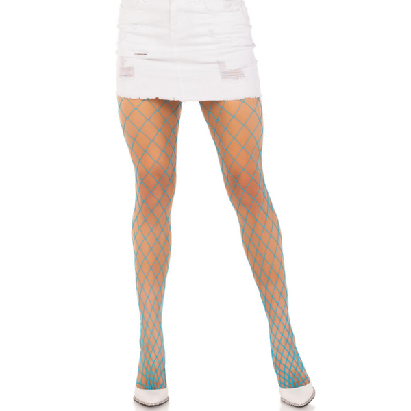 Leg pantimedias rejilla diamante violeta