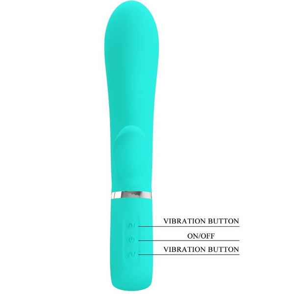 Thomas vibrador Punto G multifunción verde agua