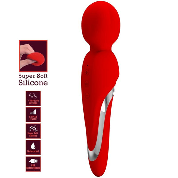 Walter vibrador wand rojo