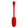Julius huevo vibrador impermeble y recargable rojo